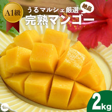 画像をギャラリービューアに読み込む, 【予約販売】沖縄県産完熟マンゴー約2kg（３〜４玉）【7月以降順次発送】【送料込】A1
