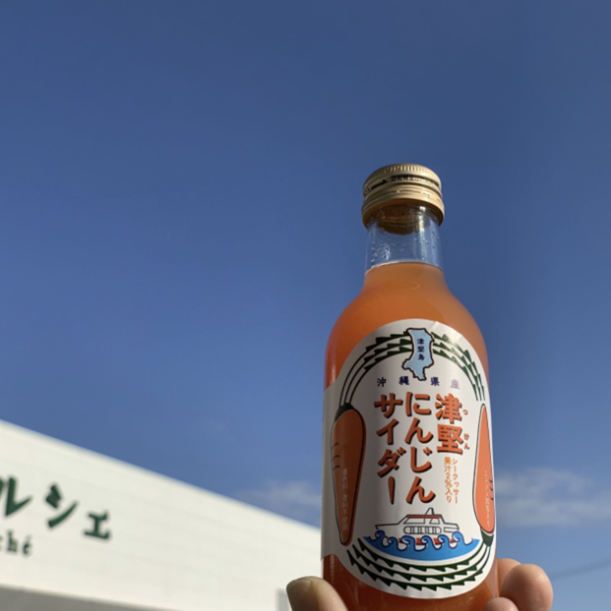 津堅にんじんサイダー 200ml – うるマルシェ通販