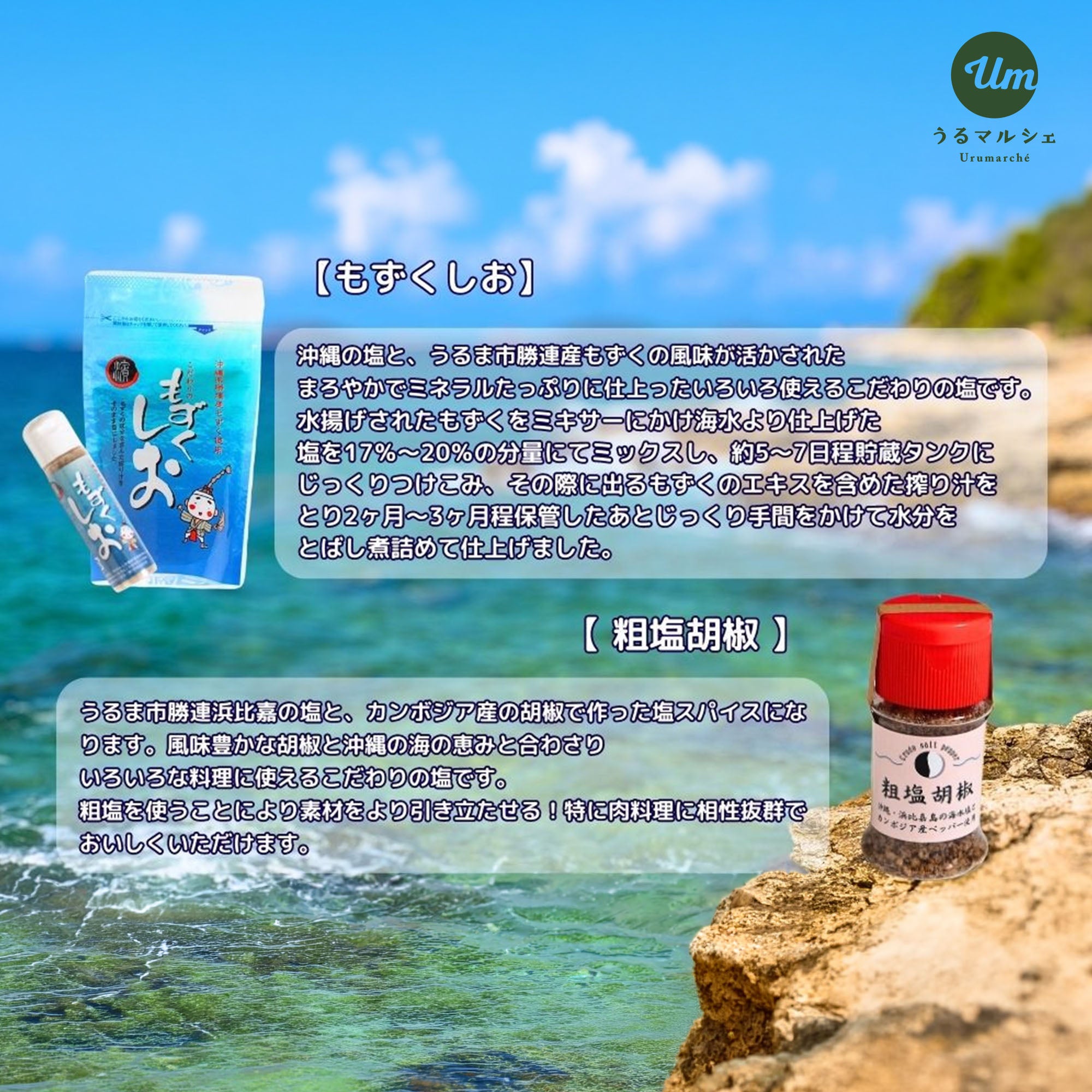 【うるマルシェ厳選】うるまの海塩セット