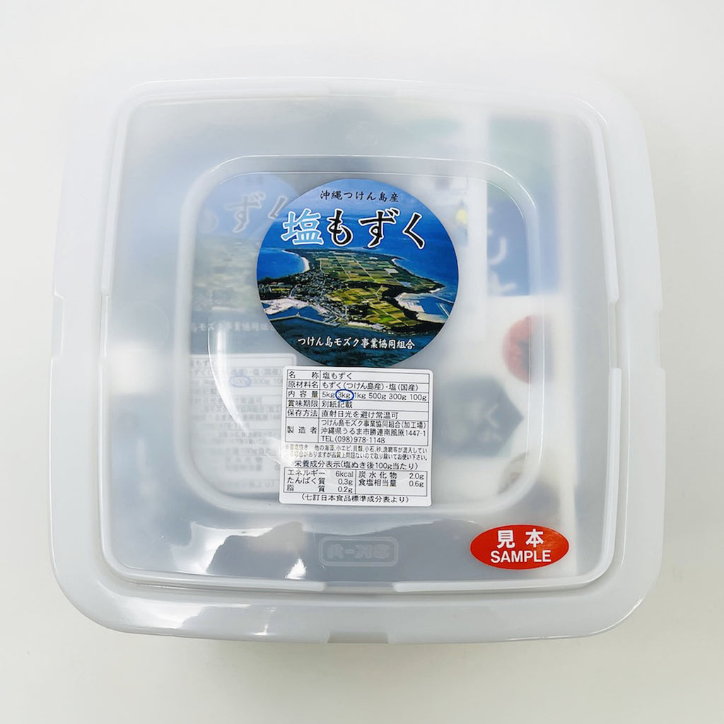 【津堅島もずく】塩もずく500g×6個・もずくしおセット｜予約販売・送料込
