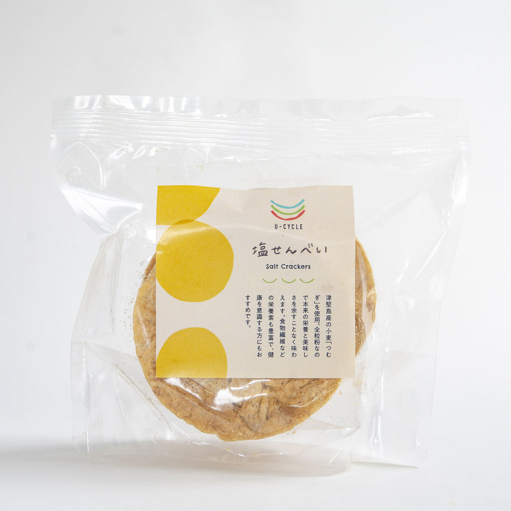 塩せんべいのパッケージ